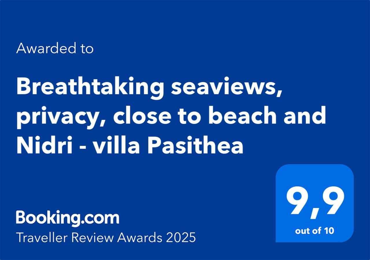 Villa Pasithea - Breathtaking Seaviews, Infinity Pool, Privacy, Close To The Beach Nydri  Extérieur photo